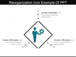 Reorganization icon example of ppt