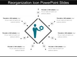 Reorganization Icon Powerpoint Slides