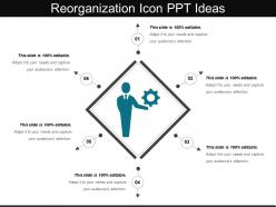 Reorganization icon ppt ideas