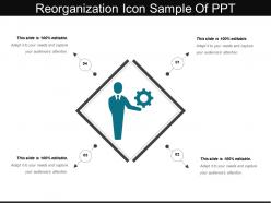 Reorganization icon sample of ppt