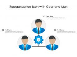 Reorganization Icon With Gear And Man