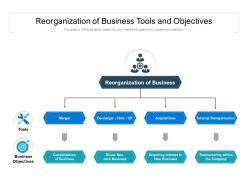 Reorganization Of Business Tools And Objectives