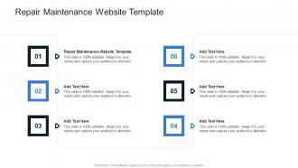 Repair Maintenance Website Template In Powerpoint And Google Slides Cpb