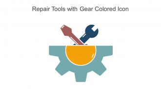 Repair Tools With Gear Colored Icon In Powerpoint Pptx Png And Editable Eps Format