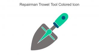 Repairman Trowel Tool Colored Icon In Powerpoint Pptx Png And Editable Eps Format