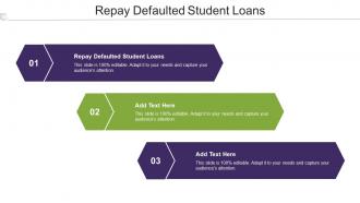Repay Defaulted Student Loans Ppt Powerpoint Presentation Professional Cpb