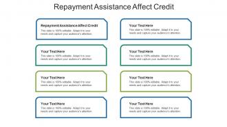 Repayment assistance affect credit ppt powerpoint presentation layouts inspiration cpb