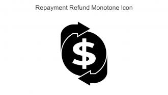 Repayment Refund Monotone Icon In Powerpoint Pptx Png And Editable Eps Format