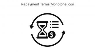 Repayment Terms Monotone Icon In Powerpoint Pptx Png And Editable Eps Format