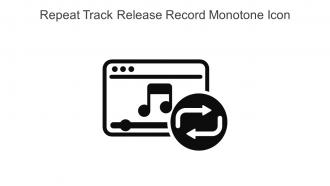 Repeat Track Release Record Monotone Icon In Powerpoint Pptx Png And Editable Eps Format