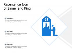 Repentance icon of sinner and king
