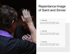 Repentance image of saint and sinner