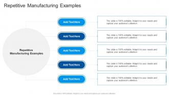 Repetitive Manufacturing Examples In Powerpoint And Google Slides Cpb