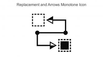Replacement And Arrows Monotone Icon In Powerpoint Pptx Png And Editable Eps Format