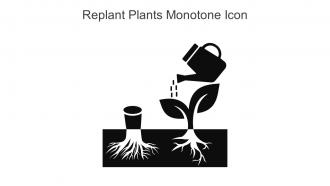 Replant Plants Monotone Icon In Powerpoint Pptx Png And Editable Eps Format