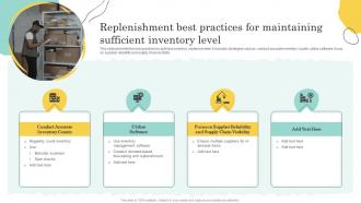 Replenishment Best Practices For Warehouse Optimization And Performance