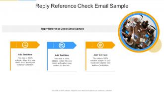 Reply Reference Check Email Sample In Powerpoint And Google Slides Cpb