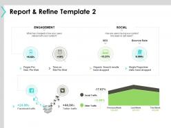 Report and refine template engagement ppt powerpoint presentation file