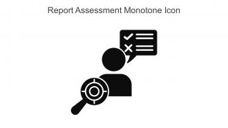 Report Assessment Monotone Icon In Powerpoint Pptx Png And Editable Eps Format