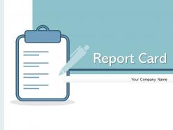 Report card performance financial statements opportunities business