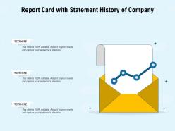 Report Card With Statement History Of Company