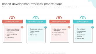 Report Development Workflow Process Steps