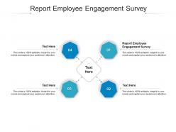 Report employee engagement survey ppt powerpoint presentation outline background image cpb