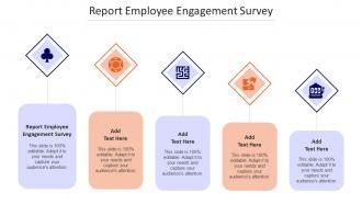Report Employee Engagement Survey Ppt Powerpoint Presentation Slides Tips Cpb