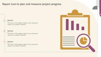 Report Icon To Plan And Measure Project Progress