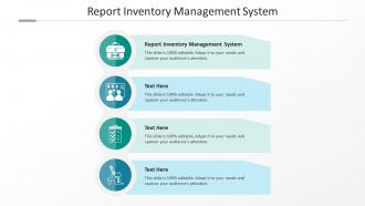 Report inventory management system ppt powerpoint presentation gallery templates cpb