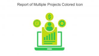 Report Of Multiple Projects Colored Icon In Powerpoint Pptx Png And Editable Eps Format