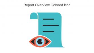 Report Overview Colored Icon In Powerpoint Pptx Png And Editable Eps Format