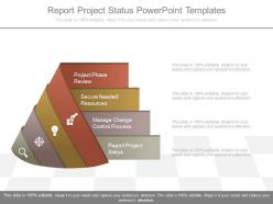 Report project status powerpoint templates