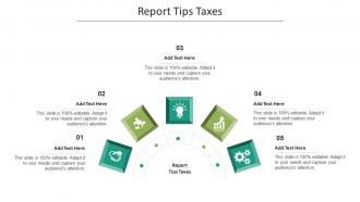 Report Tips Taxes Ppt Powerpoint Presentation Portfolio Information Cpb