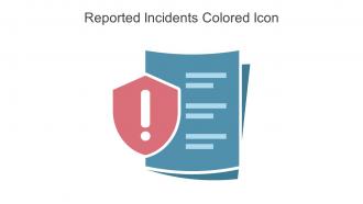 Reported Incidents Colored Icon In Powerpoint Pptx Png And Editable Eps Format
