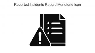 Reported Incidents Record Monotone Icon In Powerpoint Pptx Png And Editable Eps Format