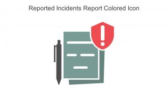 Reported Incidents Report Colored Icon In Powerpoint Pptx Png And Editable Eps Format