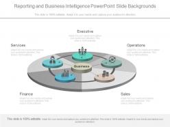 Reporting and business intelligence powerpoint slide backgrounds