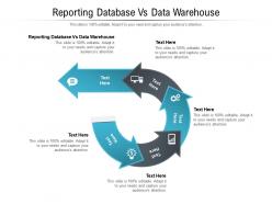 Reporting database vs data warehouse ppt powerpoint presentation show styles cpb