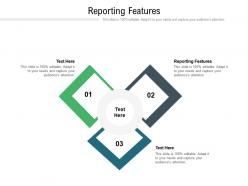 Reporting features ppt powerpoint presentation outline graphics download cpb