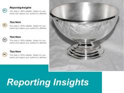 Reporting insights ppt powerpoint presentation infographics introduction cpb