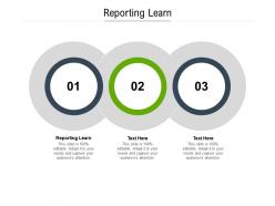 Reporting learn ppt powerpoint presentation icon outline cpb