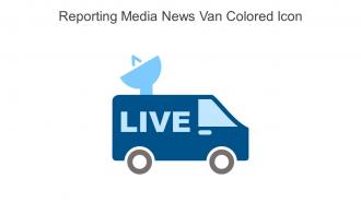 Reporting Media News Van Colored Icon In Powerpoint Pptx Png And Editable Eps Format