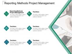 Reporting methods project management ppt powerpoint presentation ideas deck cpb