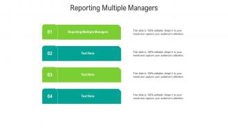 Reporting multiple managers ppt powerpoint presentation outline introduction cpb