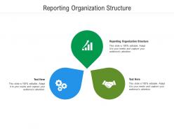 Reporting organization structure ppt powerpoint presentation pictures graphic images cpb