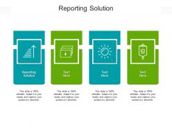 Reporting solution ppt powerpoint presentation file smartart cpb