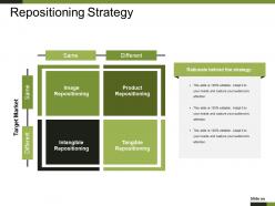 Repositioning strategy powerpoint slide presentation sample