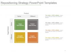 Repositioning strategy powerpoint templates