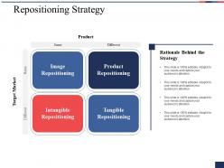 Repositioning strategy ppt professional infographic template